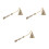 3Pièces Accessoire Éteignoir Vintage Alliage Beige 5