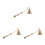 3Pièces Accessoire Éteignoir Vintage Alliage Beige 6