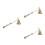 3Pièces Accessoire Éteignoir Vintage Alliage Beige 7