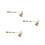 3Pièces Accessoire Éteignoir Vintage Alliage Beige 9