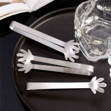 Pinza para Alimentos con Forma de Mano, Pinza para Niños para Sujetar Alimentos, Pinza para Terrones de Azúcar, Herramientas de Barra de Cocina