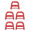 5Pièces Ergonomique Rouge En Pour Chariot De Course 5