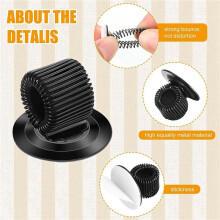48Pcs Pen Holder Clip Manganese Pen Holder Self Adhesive Pencil Storage Box for Home Office