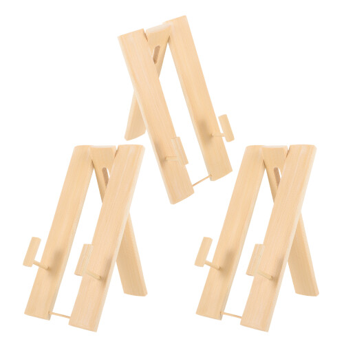 6Pièces Support Présentoir Éventails En Bambou Clair 2