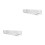 2Pcs Clear Acrylic Cap Organizer Rack Space-Saving Hat Stand for Caps 10