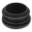 Black Plastic 35mm Dia Blanking End Caps Round Tube Insert 5 Pcs 4