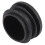 Black Plastic 35mm Dia Blanking End Caps Round Tube Insert 5 Pcs 7