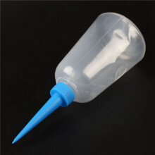4X 250Ml Clear White Plastic Liquid Glue Applicator Bottle