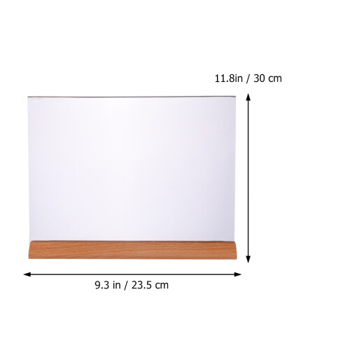 Présentoir Clair Support Menu Table Bois Durable 1