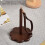 Portable Walnut Wood Wrist Yarn Holder - 18.2cm Knitting Organizer 6
