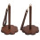 Portable Walnut Wood Wrist Yarn Holder - 18.2cm Knitting Organizer 12
