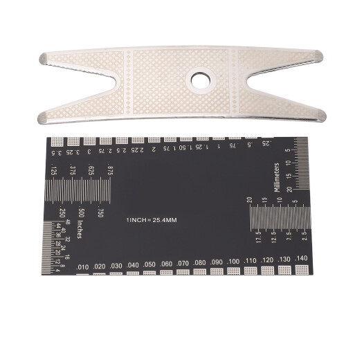 Guitar Luthier Tools Kit with String Action Ruler & Wrench, Metal 2