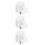 15Pcs Travel White Plastic Sponge Head Applicator Bottles 4
