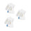 15Pcs Travel White Plastic Sponge Head Applicator Bottles 6
