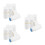 15Pcs Travel White Plastic Sponge Head Applicator Bottles 10