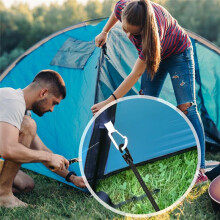 Bungee Cord with Hooks, Pack of 20 Expander with Hooks, 25 cm, Multifunctional Tensioner,for Tents, , Camping
