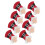 32Pcs Multi Fabric Christmas Silverware Holders Reusable Utensil Pouch 3