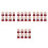 32Pcs Multi Fabric Christmas Silverware Holders Reusable Utensil Pouch 9