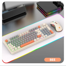 XUNFOX K820 USB Wired Game Keyboard Mouse Set Illuminated Desktop/Laptop Home Office Female Male Keyboard