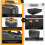 2X Fireproof File Organizer with Lock, Hard-Shell Case Fireproof Document Box with 13 Accordion File Folder 5