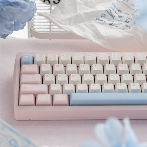 164 Keys  Profile Keycaps Set for Mechanical Keyboards, Double Shot PBT+PC