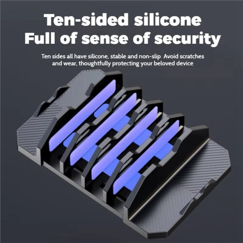 Vertical Laptop Stand Holder Adjustable Desktop Notebook Dock for  Phone for  Tablet 3In1 Storage Holder B 2