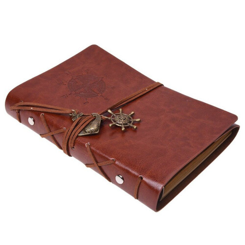 3X Retro Personality Notebooks Journal Notepads Ring Binder Diary Notebook Light Brown S 1