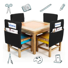 12 Peças de Bolso para Armazenamento de Cadeiras, Bolsa para Cadeiras, Bolsos para Salas de Aula, Bolsos para Cadeiras de Estudantes, Organizador de