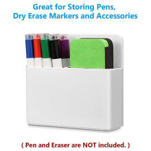 4X Magnetic Dry Erase  Holder, Pen and Eraser Holder for Whiteboard, Magnetic Pencil Cup Storage Organizer