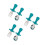 3Sets Baby Besteckset Grün, Silikon , Gabel 5