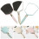 2Pcs Bathroom Handheld Mirror Premium Plastic Frame for Makeup 2