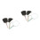 2Pcs Bathroom Handheld Mirror Premium Plastic Frame for Makeup 7