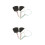 2Pcs Bathroom Handheld Mirror Premium Plastic Frame for Makeup 9