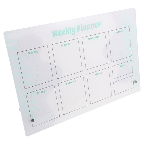 2Sets Transparant Magnetisch Whiteboard Acryl Planner Voor Koelkast 2