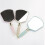 2Pcs Bathroom Handheld Mirror Premium Plastic Frame for Makeup 11