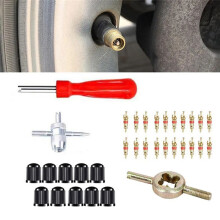 Car Bicycle Slotted Handle Tire Valve Stem Core Remover Screwdriver Tire Repair Install Tool Kit Auto Motorcycle