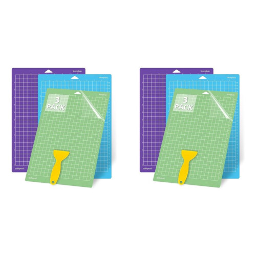 Tapetes de Corte para Joy Xtra, 6 Pacotes de Tapetes de Corte 8,5x12 Polegadas Adesivos Reutilizáveis Tapetes de Corte Almofada de Plotter 1