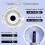 Embossing Label Maker Machine with Tapes Retro Embossed Label Maker Old Embosser Labeler with 3 Rolls Consumable Paper 6