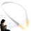 Neck Light, Book Light for Reading and Crocheting, Rechargeable Knitting Crochet Light(White) 4