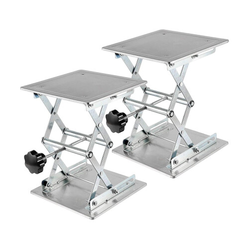 Laboratory Lift Stand, Lab Jack Scissor Stand Platform, Table Lifting Jack Platform Expandable Table Height Range