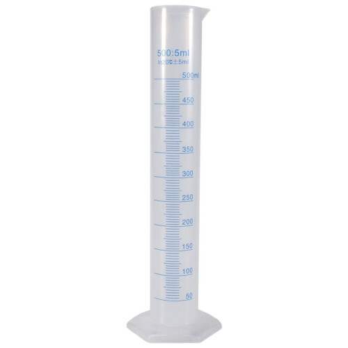 8X 500 Ml Plastic Transparent Graduated Tube. 1