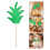 300Pièces Décorations Cupcake Ananas Vertes En Bambou Tropicales 11