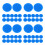 400Pcs Blue Plastic Game Chips Durable Poker Counting Chips 4