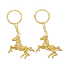 2X DIY Mode Pferd Schluesselanhaenger Auto Keychain Ring Keyfob Zink Legierung Schluesselanhaenger