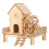 3Sets Huis DIY Decoratie Kit Khaki 3D Model Villa 2