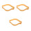 3Pièces Bandes Silicone Stretch Khaki Pour Moulage Usage Long 7