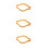 3Pièces Bandes Silicone Stretch Khaki Pour Moulage Usage Long 10