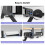 Under Table Hanging Holder for PS5/for PS5 Slim Game Console Stander Bracket Earphone Gamepad Desktop Game Controller 5