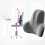 Memory Foam Lumbar Cushion for Car and Office, Postpartum Waist Support, Multi-Functional Back Pain Relief Pillow 4