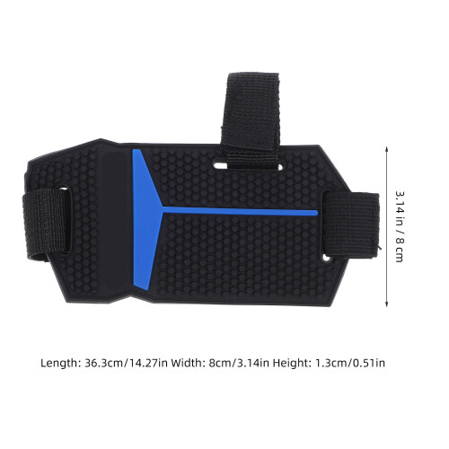 3Pcs Durable Blue Rubber Motorcycle Gear Shift Pad Shoe Protectors 1